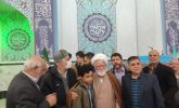 حضور آیت الله نعیم آبادی در جمع نماز گزاران نماز جمعه شهریار